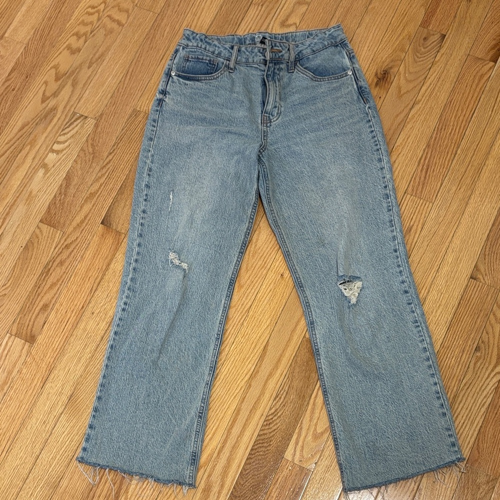 Target Women's Straight Leg Jeans in Light Blue